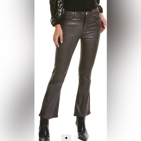 Frame Denim Denim - FRAME "Le Crop Mini Boot" mid rise metallic bootcut Jeans in Mohagany NWT